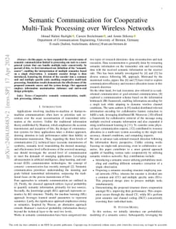 Semantic Communication for Cooperative Multi-Task Processing over
  Wireless Networks