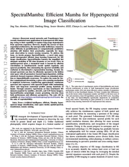 SpectralMamba: Efficient Mamba for Hyperspectral Image Classification