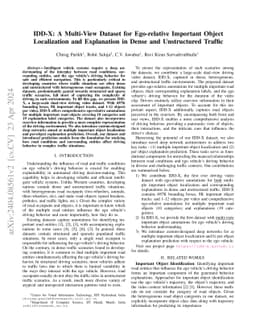 IDD-X: A Multi-View Dataset for Ego-relative Important Object
  Localization and Explanation in Dense and Unstructured Traffic