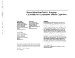 Beyond One-Size-Fits-All: Adapting Counterfactual Explanations to User
  Objectives