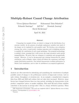 Multiply-Robust Causal Change Attribution