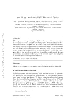 gnss_lib_py: Analyzing GNSS Data with Python