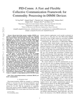 PID-Comm: A Fast and Flexible Collective Communication Framework for
  Commodity Processing-in-DIMM Devices