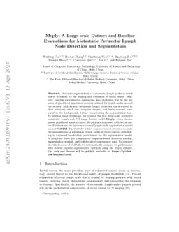 Meply: A Large-scale Dataset and Baseline Evaluations for Metastatic
  Perirectal Lymph Node Detection and Segmentation