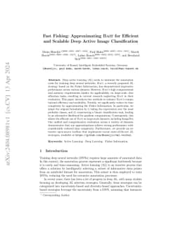 Fast Fishing: Approximating BAIT for Efficient and Scalable Deep Active
  Image Classification