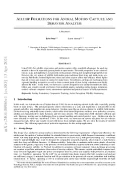 Airship Formations for Animal Motion Capture and Behavior Analysis