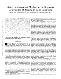 Egret: Reinforcement Mechanism for Sequential Computation Offloading in
  Edge Computing