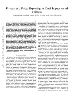 Privacy at a Price: Exploring its Dual Impact on AI Fairness