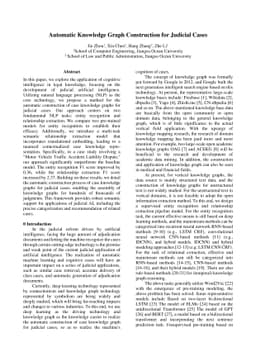Automatic Knowledge Graph Construction for Judicial Cases