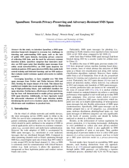 SpamDam: Towards Privacy-Preserving and Adversary-Resistant SMS Spam
  Detection