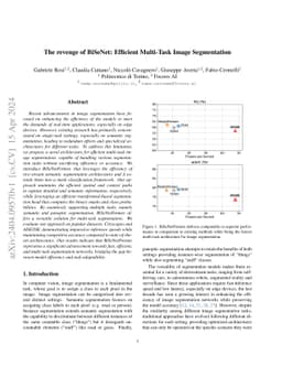 The revenge of BiSeNet: Efficient Multi-Task Image Segmentation