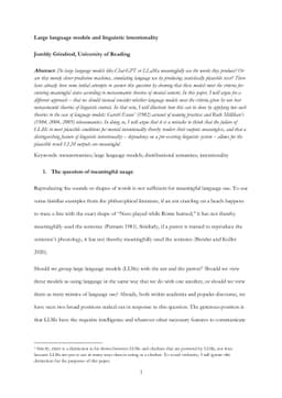 Large language models and linguistic intentionality