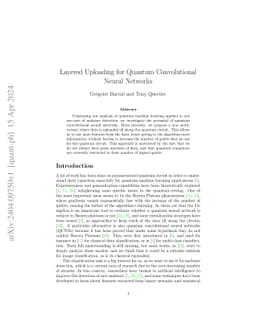 Layered Uploading for Quantum Convolutional Neural Networks