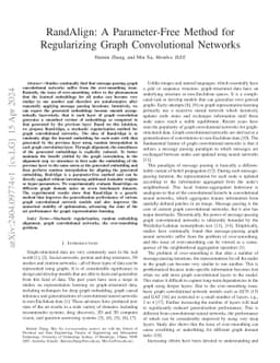 RandAlign: A Parameter-Free Method for Regularizing Graph Convolutional
  Networks