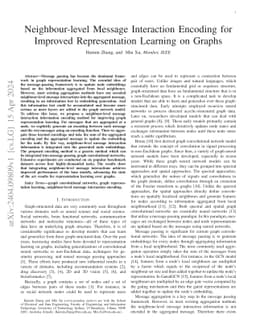 Neighbour-level Message Interaction Encoding for Improved Representation
  Learning on Graphs