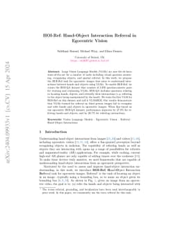 HOI-Ref: Hand-Object Interaction Referral in Egocentric Vision
