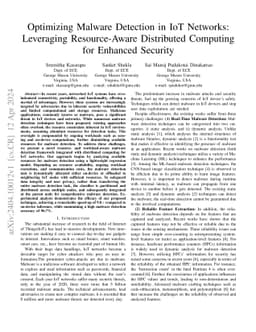 Optimizing Malware Detection in IoT Networks: Leveraging Resource-Aware
  Distributed Computing for Enhanced Security
