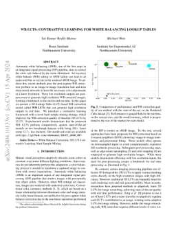 WB LUTs: Contrastive Learning for White Balancing Lookup Tables