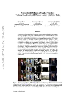 Consistent Diffusion Meets Tweedie: Training Exact Ambient Diffusion
  Models with Noisy Data