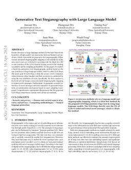 Generative Text Steganography with Large Language Model