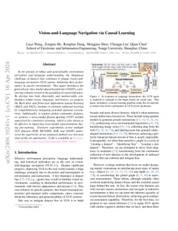 Vision-and-Language Navigation via Causal Learning