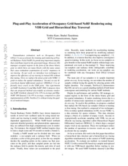 Plug-and-Play Acceleration of Occupancy Grid-based NeRF Rendering using
  VDB Grid and Hierarchical Ray Traversal