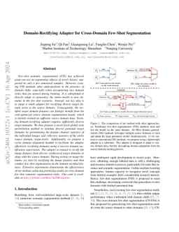 Domain-Rectifying Adapter for Cross-Domain Few-Shot Segmentation