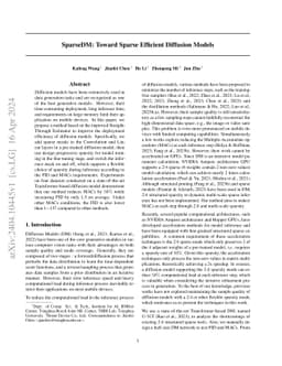 SparseDM: Toward Sparse Efficient Diffusion Models