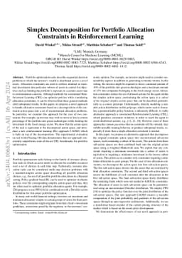Simplex Decomposition for Portfolio Allocation Constraints in
  Reinforcement Learning