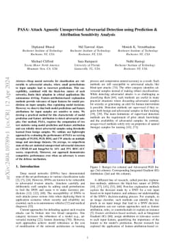 PASA: Attack Agnostic Unsupervised Adversarial Detection using
  Prediction & Attribution Sensitivity Analysis