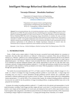 Intelligent Message Behavioral Identification System