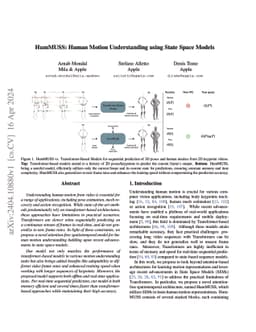 HumMUSS: Human Motion Understanding using State Space Models