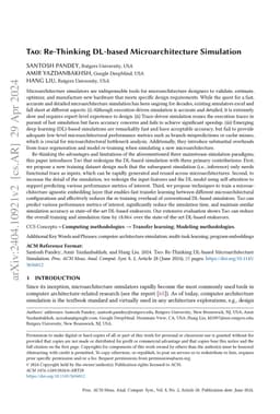 Tao: Re-Thinking DL-based Microarchitecture Simulation
