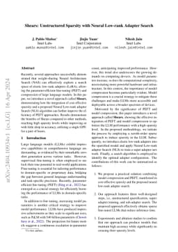 Shears: Unstructured Sparsity with Neural Low-rank Adapter Search