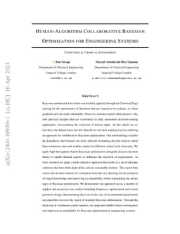 Human-Algorithm Collaborative Bayesian Optimization for Engineering
  Systems