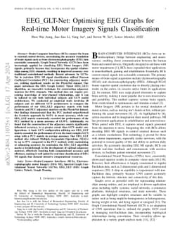 EEG_GLT-Net: Optimising EEG Graphs for Real-time Motor Imagery Signals
  Classification