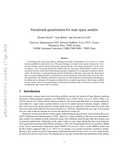 Variational quantization for state space models