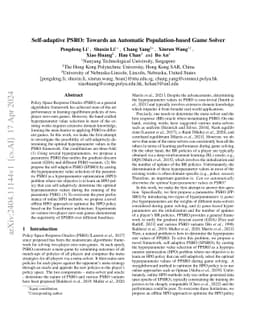 Self-adaptive PSRO: Towards an Automatic Population-based Game Solver
