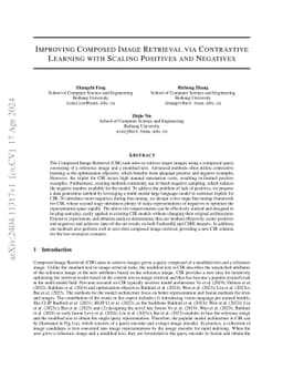 Improving Composed Image Retrieval via Contrastive Learning with Scaling
  Positives and Negatives