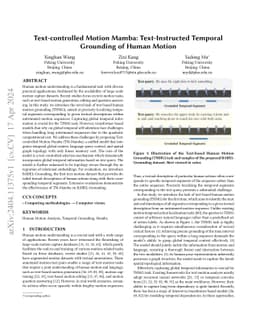 Text-controlled Motion Mamba: Text-Instructed Temporal Grounding of
  Human Motion