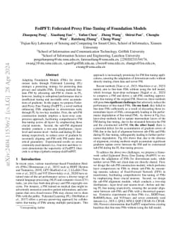 FedPFT: Federated Proxy Fine-Tuning of Foundation Models