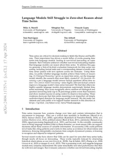 Language Models Still Struggle to Zero-shot Reason about Time Series