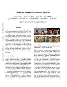 EdgeFusion: On-Device Text-to-Image Generation