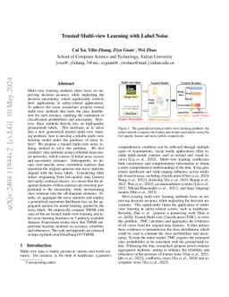 Trusted Multi-view Learning with Label Noise