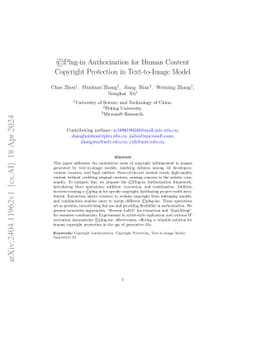 \copyright Plug-in Authorization for Human Content Copyright Protection in Text-to-Image Model