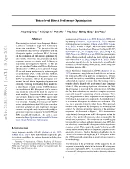 Token-level Direct Preference Optimization