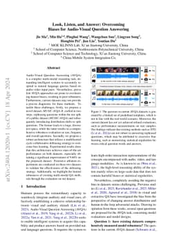 Look, Listen, and Answer: Overcoming Biases for Audio-Visual Question Answering