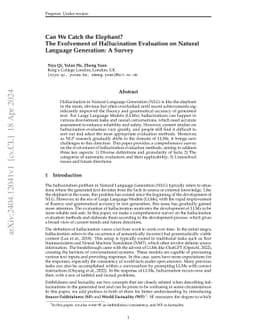Can We Catch the Elephant? A Survey of the Evolvement of Hallucination
  Evaluation on Natural Language Generation