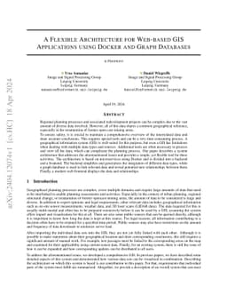A Flexible Architecture for Web-based GIS Applications using Docker and
  Graph Databases