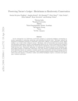Preserving Nature's Ledger: Blockchains in Biodiversity Conservation